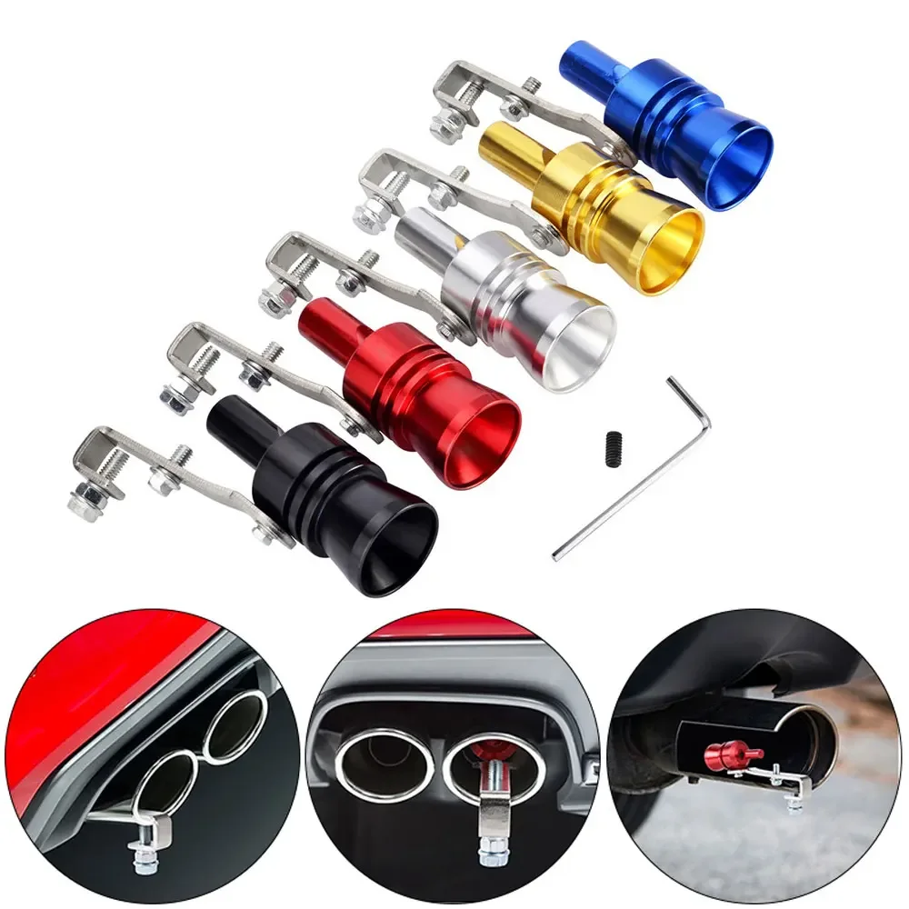 Car Turbmuffler Universal Sound Simulator Car Turbo Sound Whistle S/M/L/XL Vehicle Refit Device Exhaust Pipe Turbo Whistle