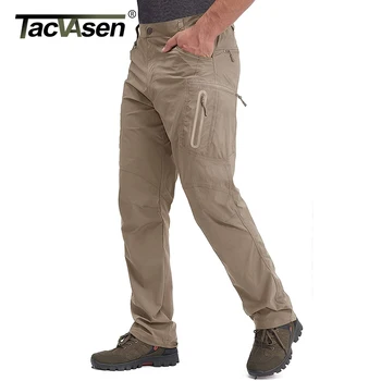 TACVASEN letnie lekkie spodnie męskie taktyczne spodnie wędkarskie Outdoor Hiking Nylon szybkie suche spodnie Cargo spodnie w stylu Casual biurowy tanie i dobre opinie Wiosna i jesień CN (pochodzenie) Fujian NYLON spandex STRAIGHT W stylu safari LSPT609 Fałszywe zamki błyskawiczne Pełna długość