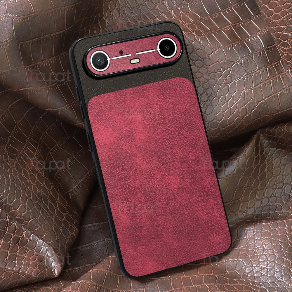 Premium Slim Skin Leather Case with Dull Polish Acrylic Cover