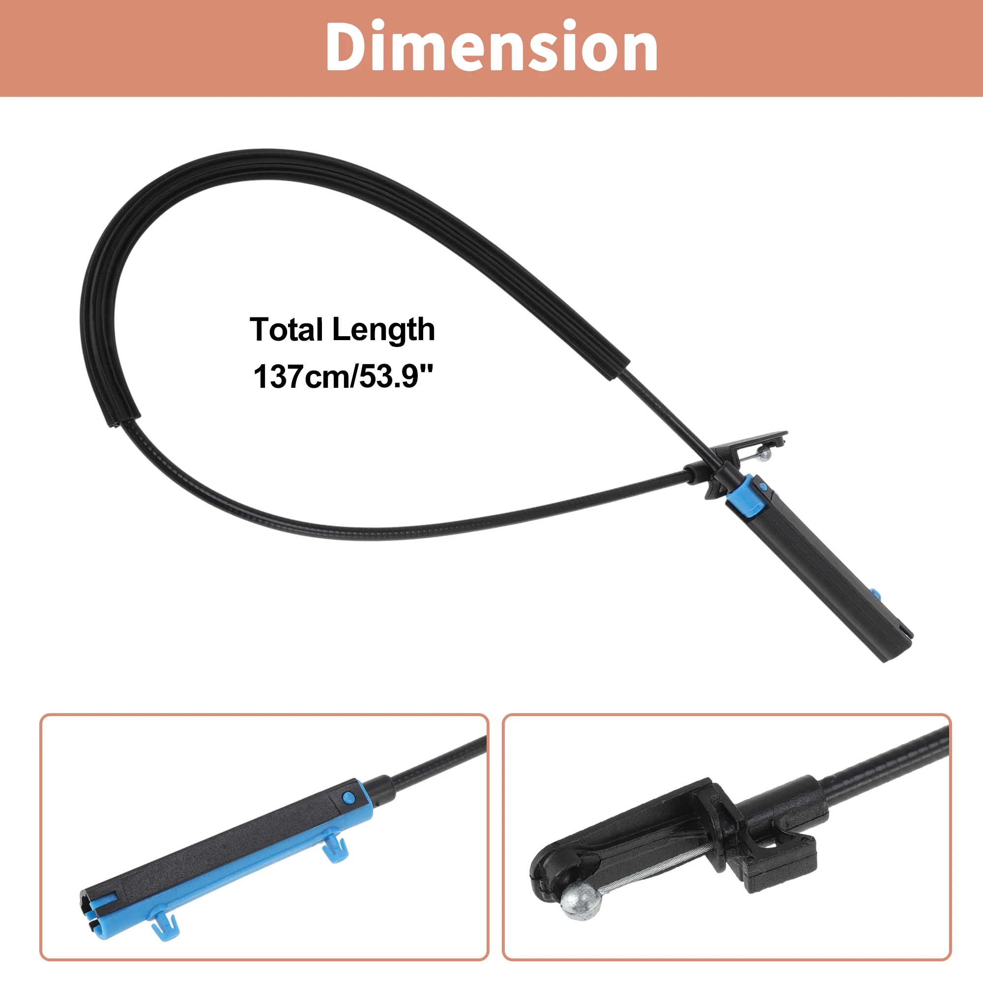 폭스바겐 골프 Sportwagen GTI 15-18 프론트 후드 릴리스 케이블 5G1823531C용 UXCELL