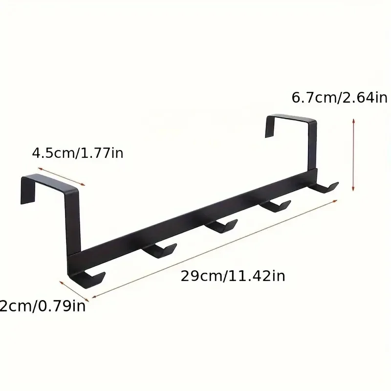 Hooks Over The Door Home Organizer Rack Clothes Coat Hat Towel Hanger Bathroom Accessories Holder Door Hang Creative Coat Hanger 4
