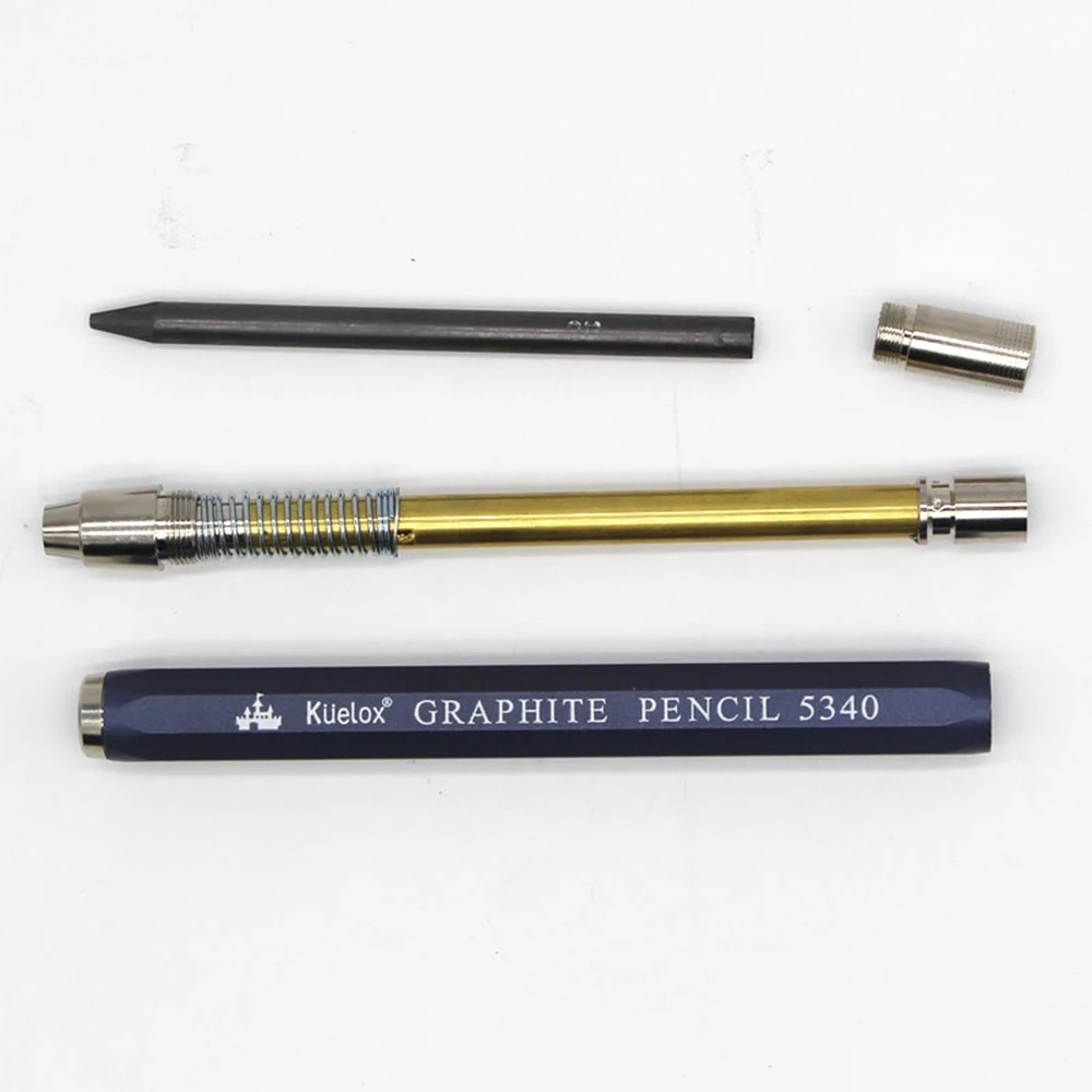 2B 4B 6B 8B HQ Alloy Metal Art Drawing Pencil 5.6mm Lead Students Painting Graffiti Mechanical Pencil Cute School Supplies DIY 6