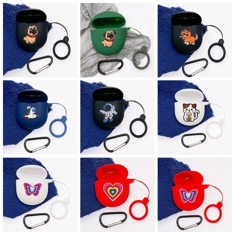 Custodia Per Cartoni Animati Per Jbl Tune Flex Case Cute Anti-Drop Ring Custodia Per Auricolari In Silicone Adorabile Per Jbl Tune Flex Cover