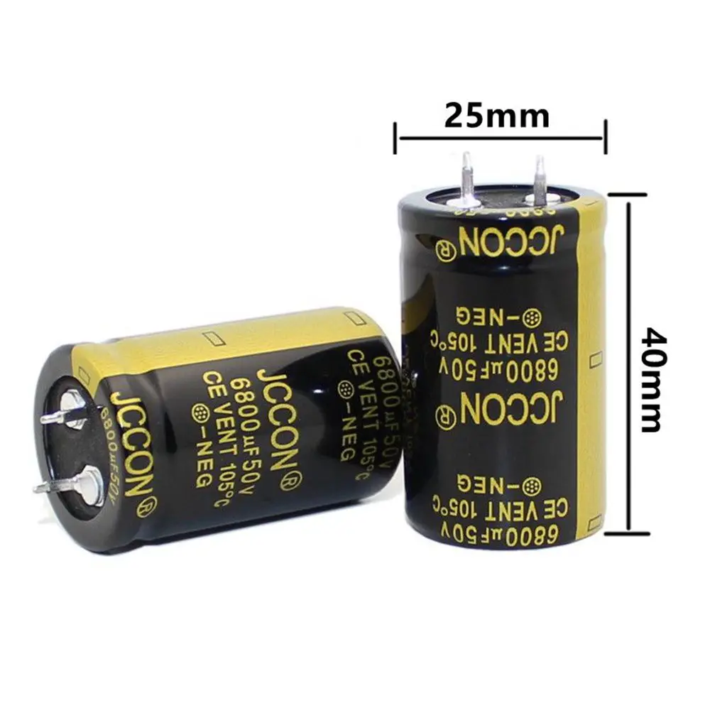 1PCS JCCON 50V4700uf 50v6800uf 50v10000uf 50v15000uf 50v22000uf Audio Electrolytic Capacitor 22x30 25x40 30x50 35x50mm