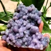 1pc Natural Grape Agate Crystal, Purple Cluster Rough Gemstone, Mineral Specimen for Rock Collection, Home Decor, Crystal Gifts 2