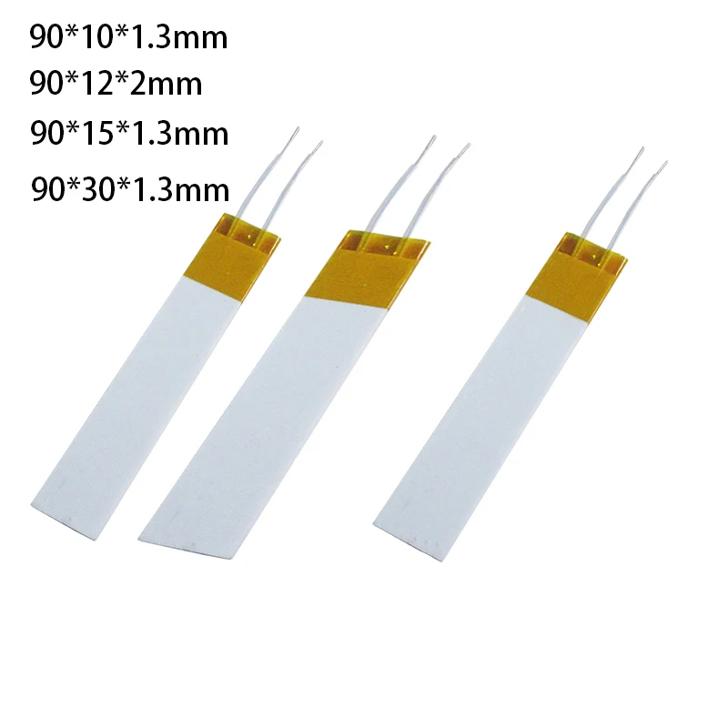 

90*10/12/15/30*1.3/2mm 5V/12V/24V/36V/48V/60V/220V 4-185W High Temperature HTCC Alumina PTC Heat Plate MCH Metal Ceramics Heater