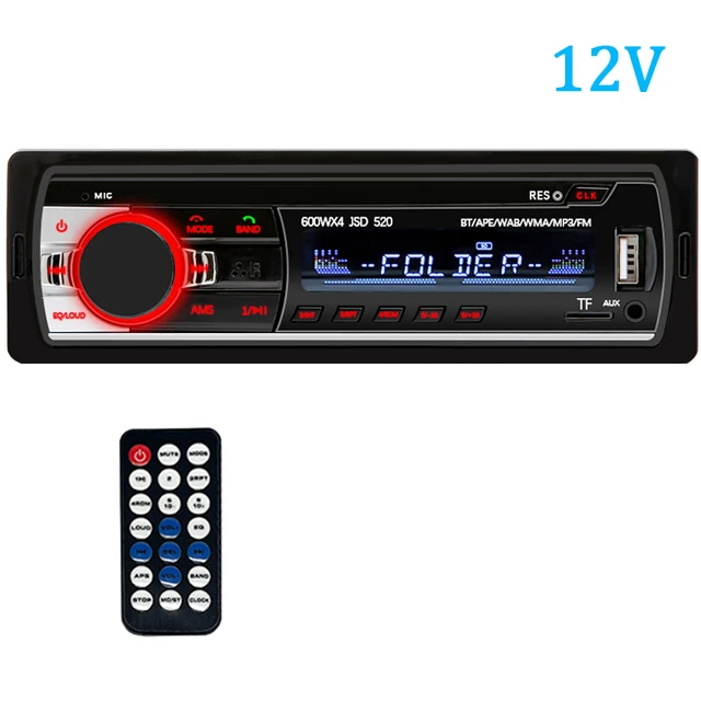 Auto Radio Stereo Speler Digitale Bluetooth Auto MP3 Speler 60Wx4 Radio Stereo Audio Muziek Usb/Sd Met In dash Aux - AliExpress Auto´s & Motoren