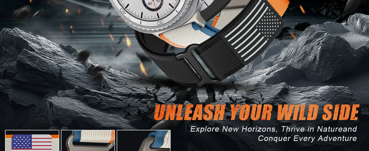 Trail Loop Armband für Samsung Galaxy Watch 8/8 Classic 40mm 44mm 46mm Zubehör Sport Nylon Armband Correa Galaxy Watch 9 Band – Detail 2