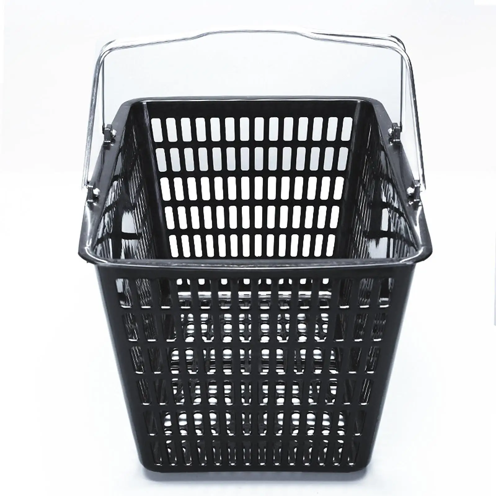 Shopping Basket Black Reusable Sturdy Picnic Basket Portable Grocery