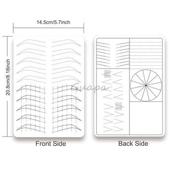 1PC White Double Side Use Microblading Practice Skin Permanent Makeup Brows Practice Latex for outline and