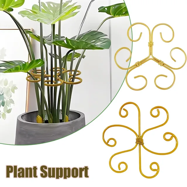 Iron Plant Stake Support Frame Flower Arrangement Tool for Lotus Wire and Plant Climbing Frame with Anti Fall Support Garden DIY
