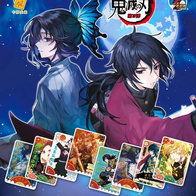 2022 New Anime Demon Slayer cards Box hobby Collection TCG Playing Game rare Card Kimetsu No Yaiba Figures for Children gift Toy 2