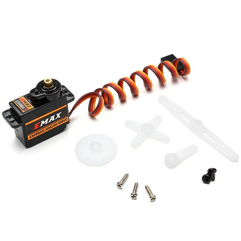 Original EMAX ES08MAII 12G Metal Gear Micro Servo For Cars, Ships, Helicopters And Airplanes thumbnail 4