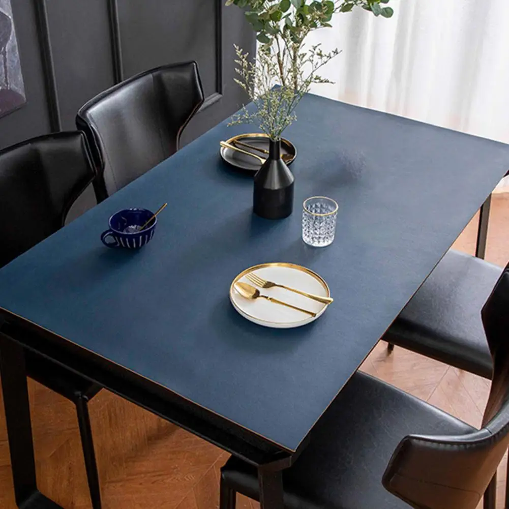 Faux Leather Table Mat Tablecloth Leather Table Cloth Waterproof