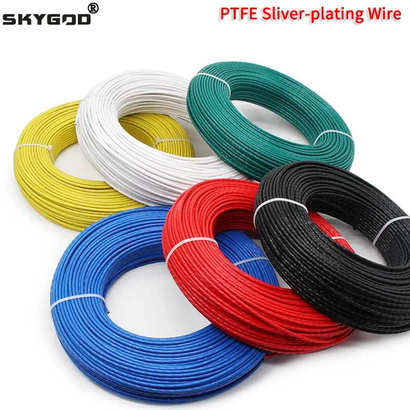 UL1213 18 AWG PTFE Wire PTFE Fluoroplastic Wire Silver Platd Cable - PTFE Fluoroplastic Wire And