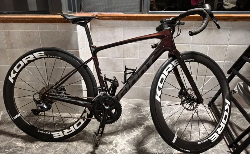 KORE Carbon-Speichenräder 700C Rennrad-Laufradsatz Tubeless Scheibenbremse 36T/60T HG XDR Nabe 1199g Carbon-Felge Rennrad-Laufradsatz – Detail 16