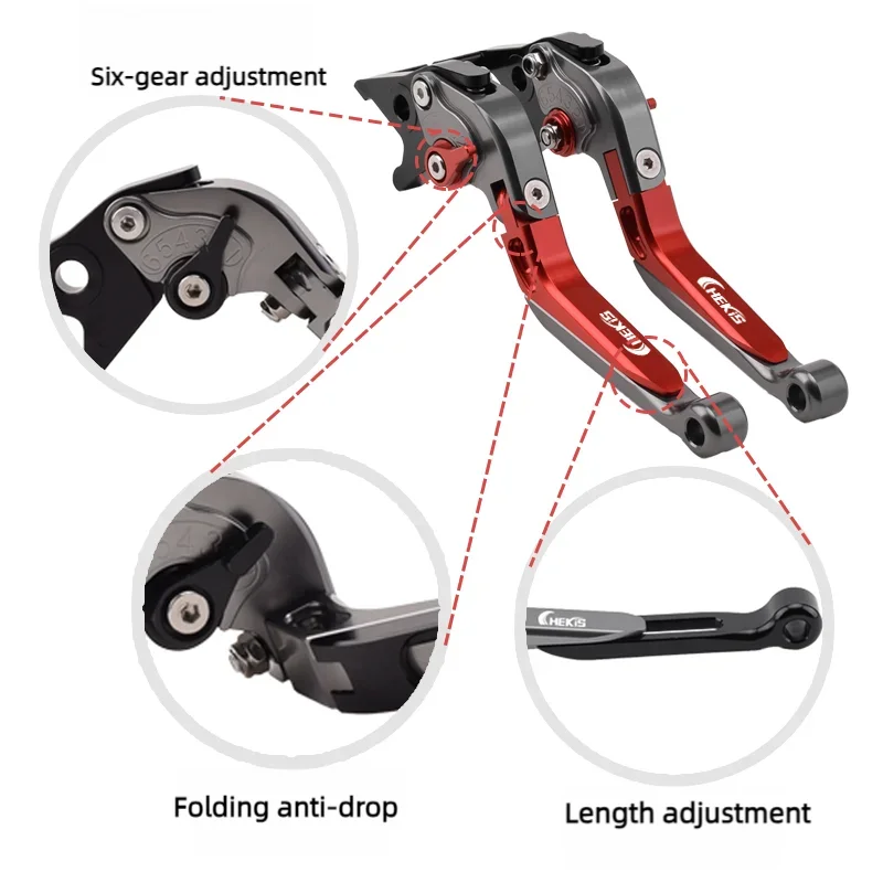 Chekis motorcycle modified brake lever brake handlebar front and rear disc aluminum alloy handlebar accessories for Haojue Uhr125 Uhr150