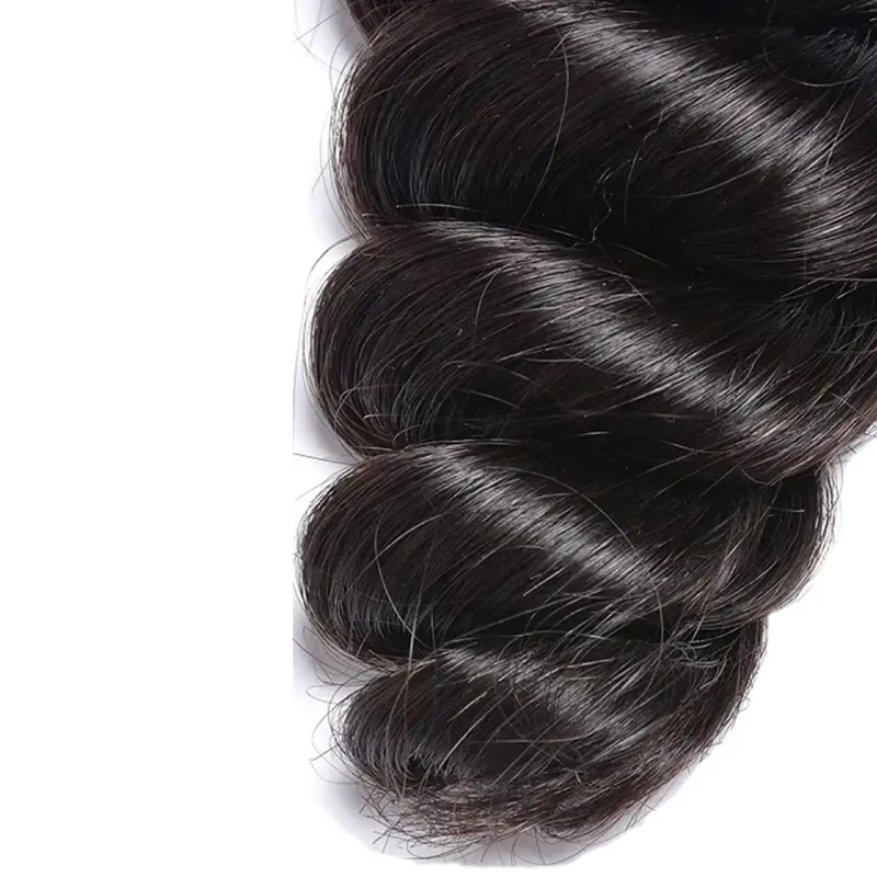 Loose Wave 4x4 Lace Closure Human Hair Pre-Plucked Natural Color Brazilian Virgin Hair Transparent Lace Closure For Women