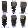 Brazilian Human Hair Lace Frontal Closure Only Loose Deep Wave Lace Closure Curly Straight Body Wave Lace Closure OnlyPreplucked 1