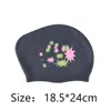 Large Size Long Hair Swimming Cap New Star Pattern Silica Gel Silicone Swimming Cap Elastic Waterproof Swim Gear Lady 6