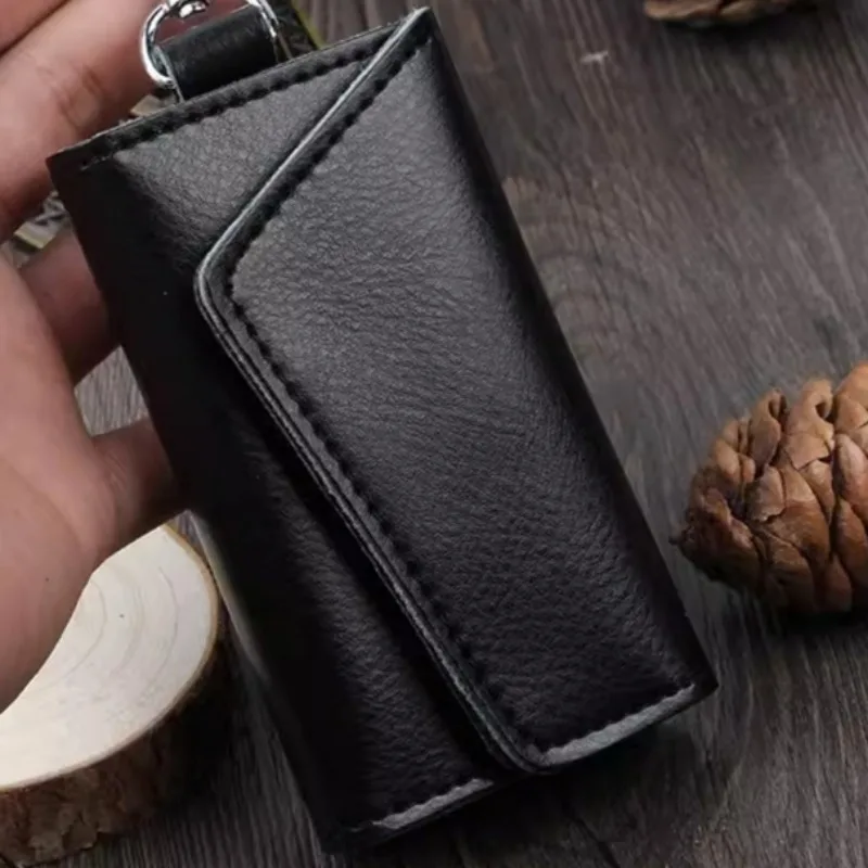 Borsa portachiavi in pelle con gancio incorporato Portafoglio