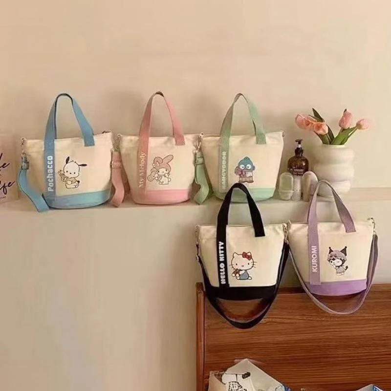 

Холщовая Сумка-тоут с рисунком Hello Kitty для девочек