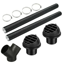 

75mm Heater Pipe Ducting Y Piece Warm Air Outlet Vent For Eberspacher Webasto,Propex Heater Warm Air Ducting Wind Mask Outlet