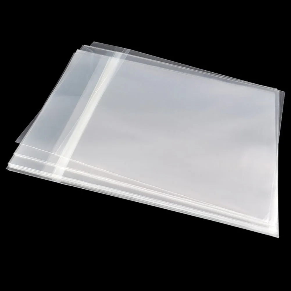 50pcs Clear Vinyl Record Protecter 7inch 10inch 12inch LP Bags Turntable Player Record Sleeves Portable Audio Accessories