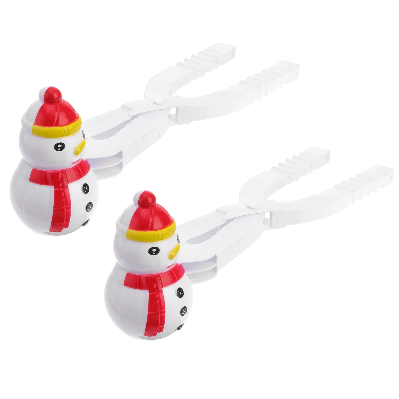 

2PCS Snowball Maker Fun Snowman Shape Snowball Clips Snow Ball Toys with Non-slip Handle for Kid's Snow Ball Fights Random Color