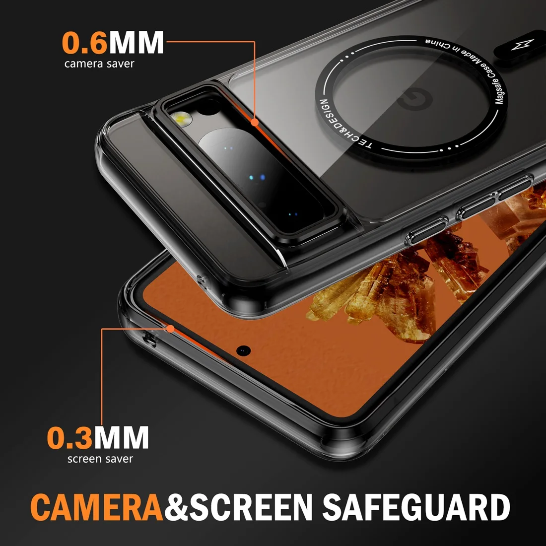 Magnetica Custodia Compatibile con Google Pixel 8 PRO 6.7