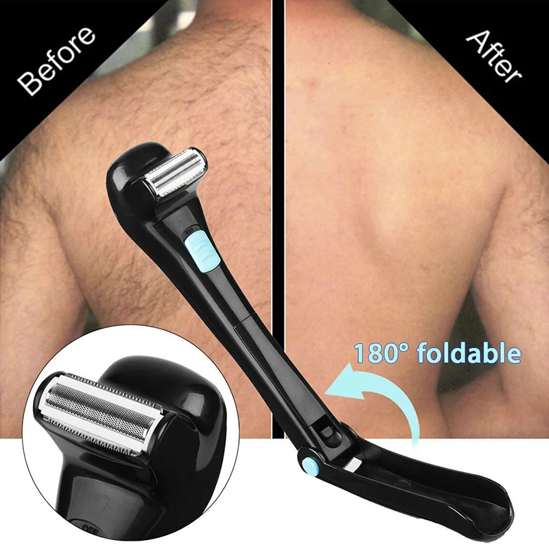 Rasoir électrique pour dos homme pliable à 180 degrés_voghion.com