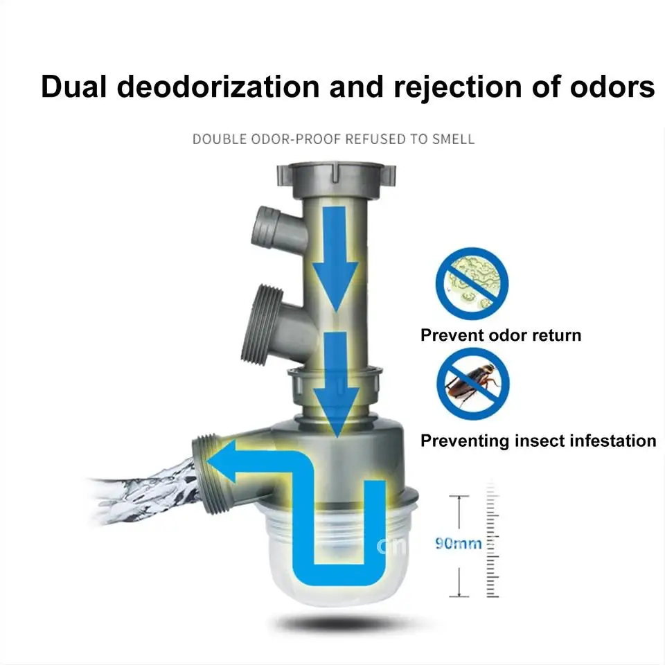 Accessorie Sink Deodorization Sink Filter Kitchen Sink Filter Sink Strainer Kitchen Sink Strainer Drain Hose Drain Filter Double For Kitchen Basket Single Bathroom Sewer Magic Basin Wash Tank
