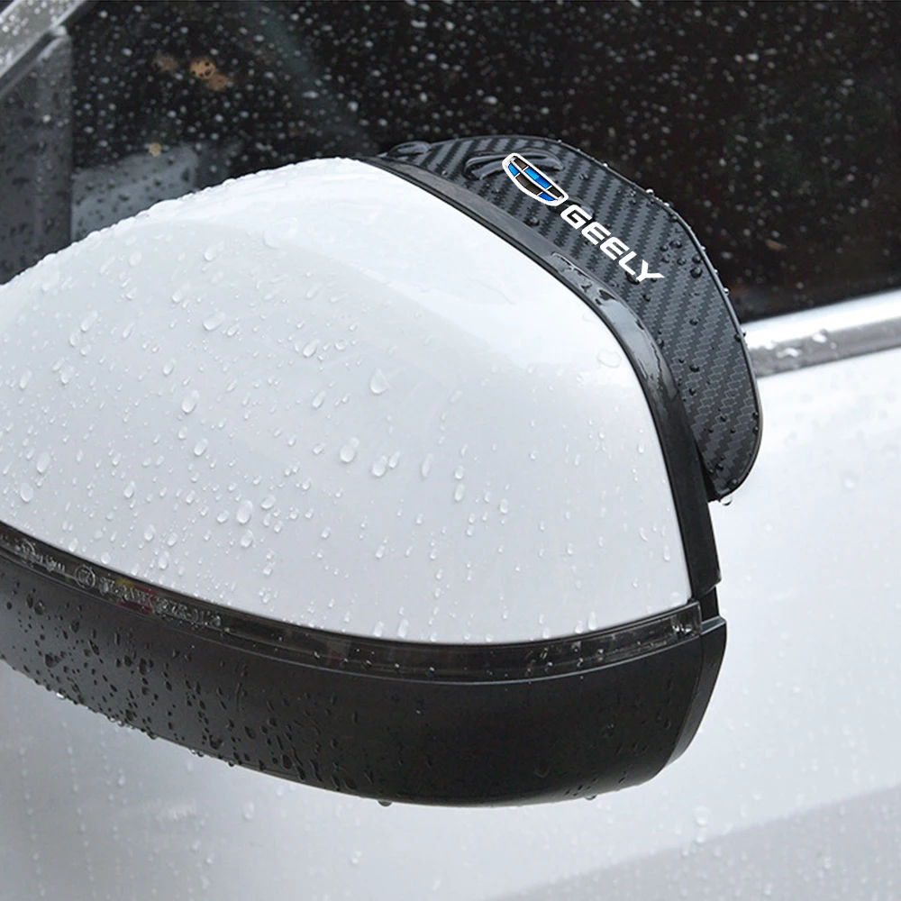 2Pc car accessoires Awnings Shelters Rearview Mirror Rain For Geely geometry C Emgrand Gc6 Gx3 Ec7 Atlas Coolray Cross NL3 X6 GS