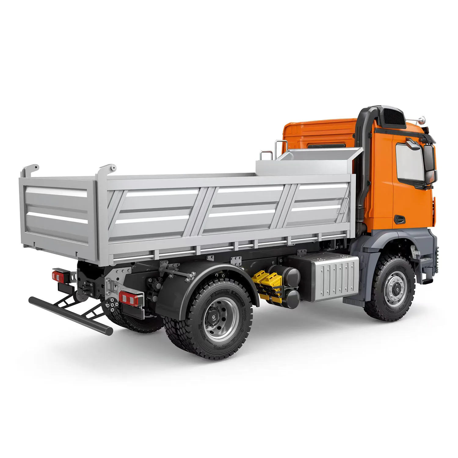 Toy New 1/14 4x4 Kabolite 5701 RC Dump Truck Remote Control Painted Finished Tipper Car Sound Light Motor Model for Boys TH24348 6