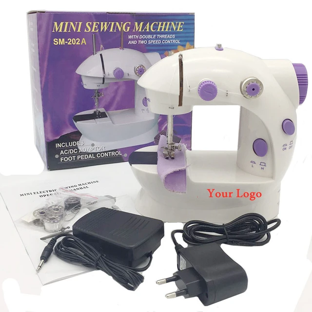 Mini Sewing Machine, Upgraded Electric Sewing Machine with Sewing Bag,  Expansion Board, LED Light, Fast Stitch Suitable for  Clothes,Jeans,Cutains,DIY