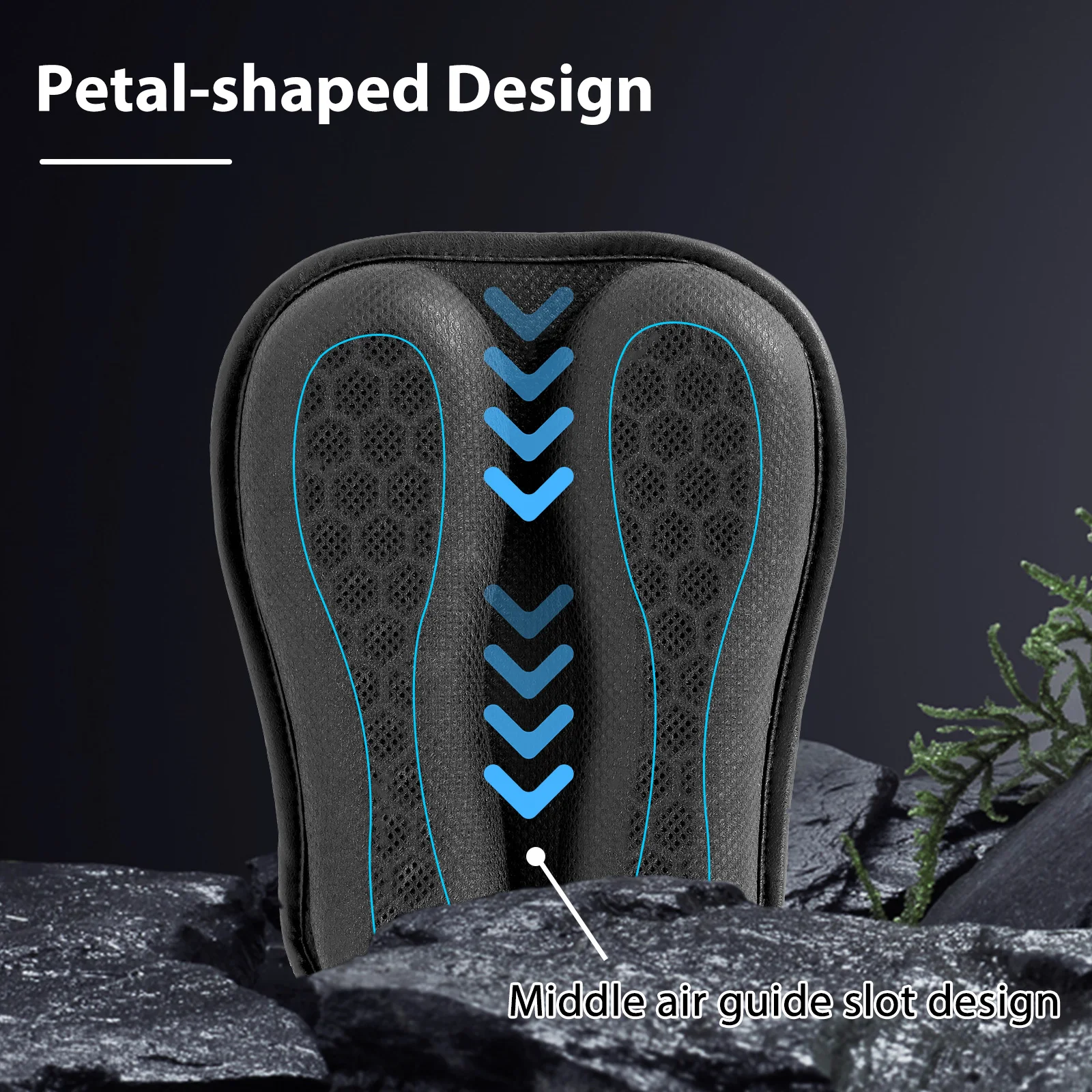 Breathable Motorcycle Gel Seat Pad Black Silica Gel Cushion