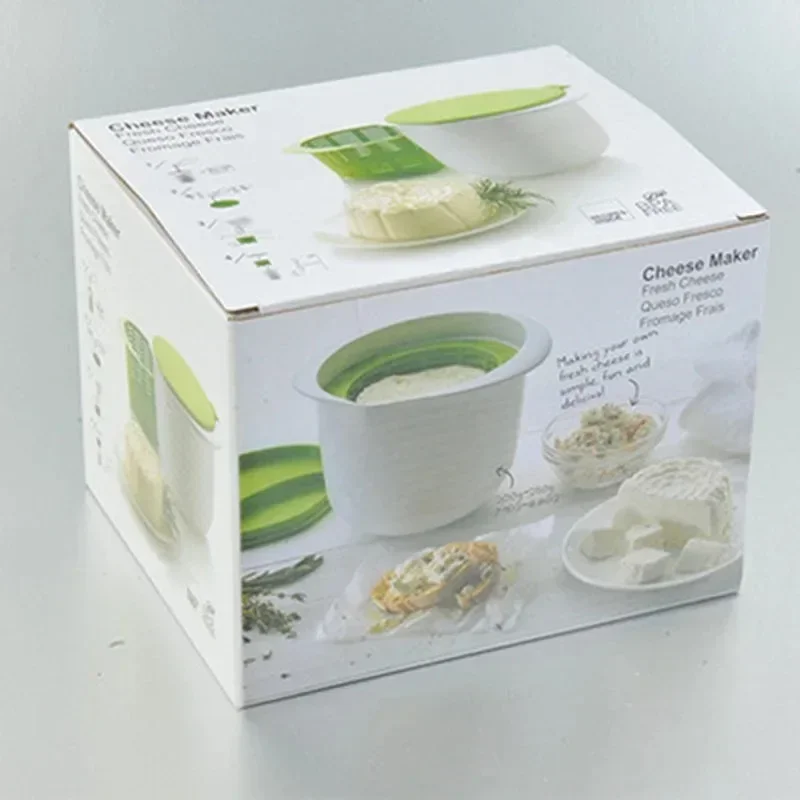 Microwave Oven Silicone Cheese Maker DIY Fresh Cheese Machine Cheese Whey Drain Filter Bucket with Cheese Recipe Kitchen Gadgets