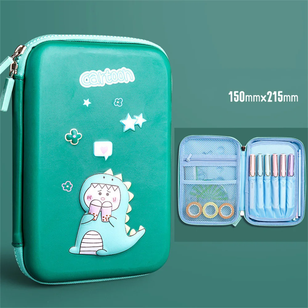 Cute 3D Cartoon Universe Pencil Cases Large Capacity Mulfunction Kawaii Unicorn School Student Pen Bags Box Stationery Supplies