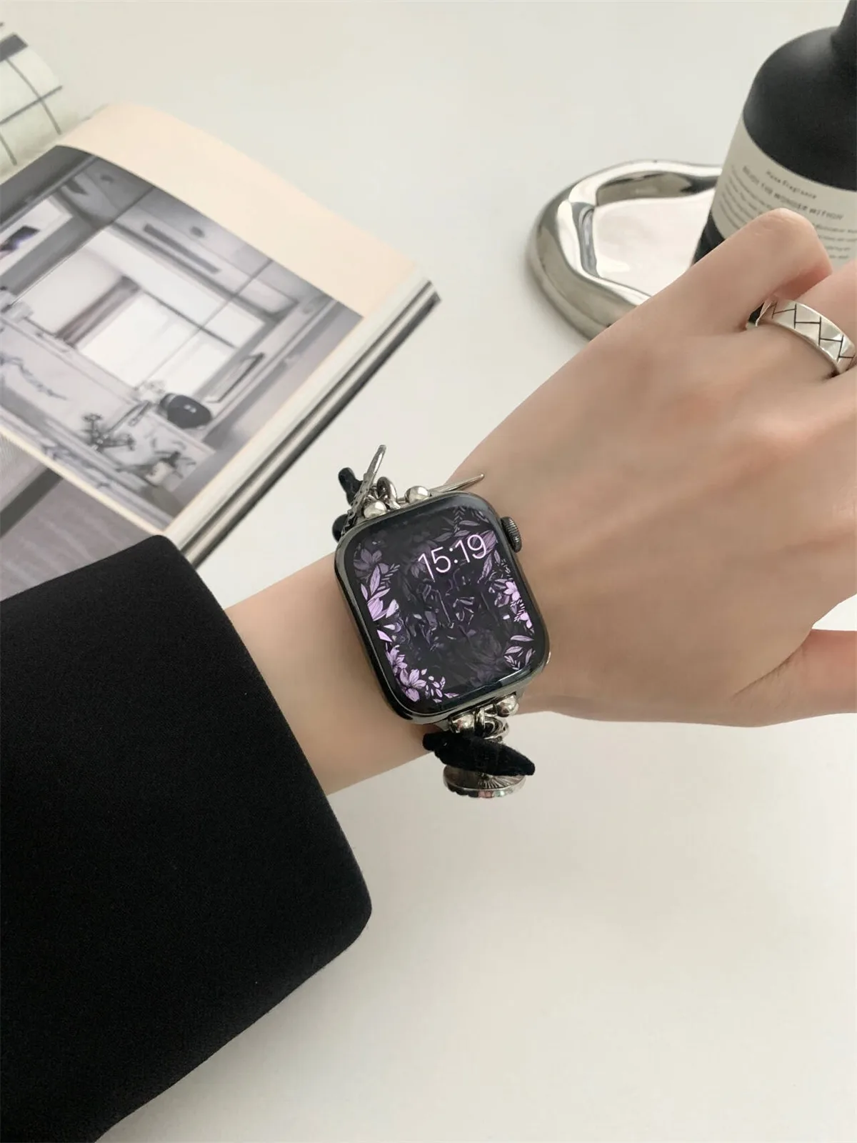 iWatch 42/44/45/46/49mm 38/40/41mm Metal Moda Saat Kayışı Watch Serisi Ultra2 Serisi 10/9/8/7/6/5/4/3/2/1_voghion.com