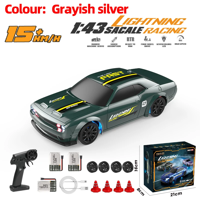 1:43 عالية السرعة RC الانجراف سيارة الجحيم القط 4W...