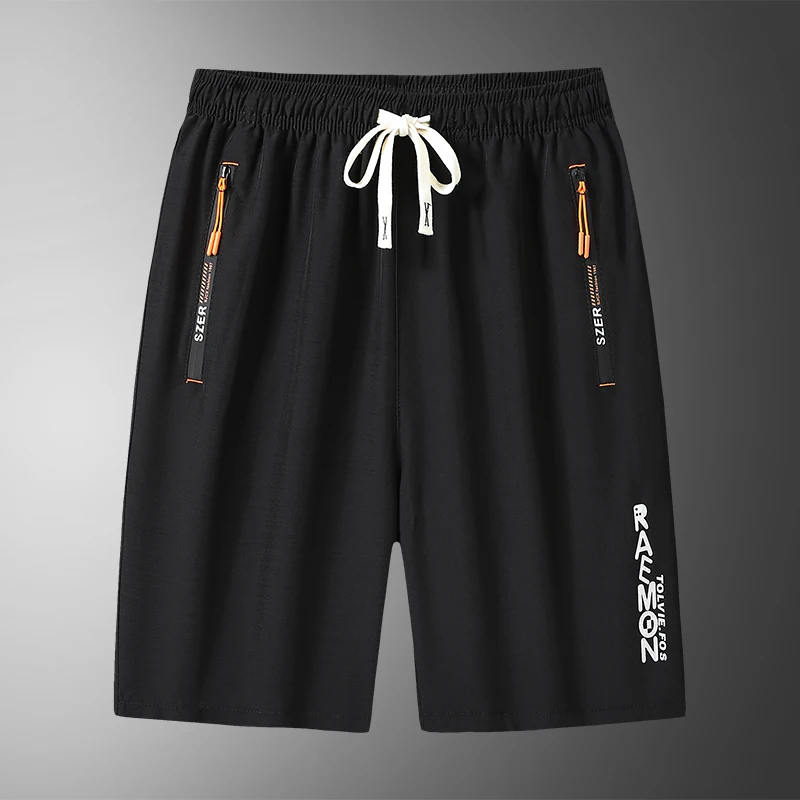 【 M-8XL 】 Large men's shorts, quick drying breathable five quarter pants, mid length pants, straight leg casual running sports p 2