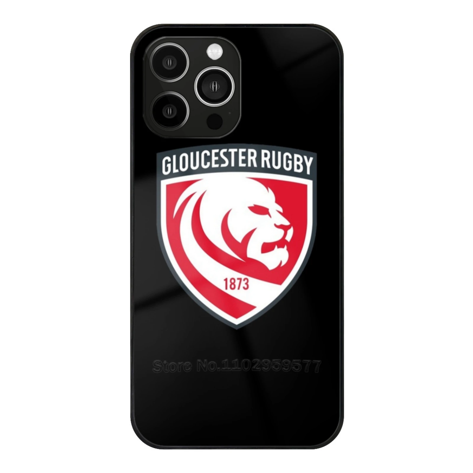 

Tempered Glass Shell For Iphone 13 14 12 11 15 Pro Max Mini 8 7 X Xr Xs Plus Phone Case Gloucester Rugby French Rugby Union