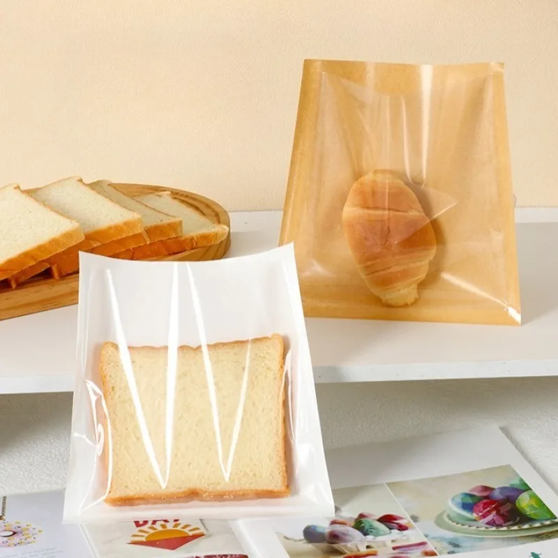 100PCS Kraft Paper Bakery Bags with Clear Window, Greaseproof and Heat Resistant Packag... - SKU KPBB2220 - UGI Packaging