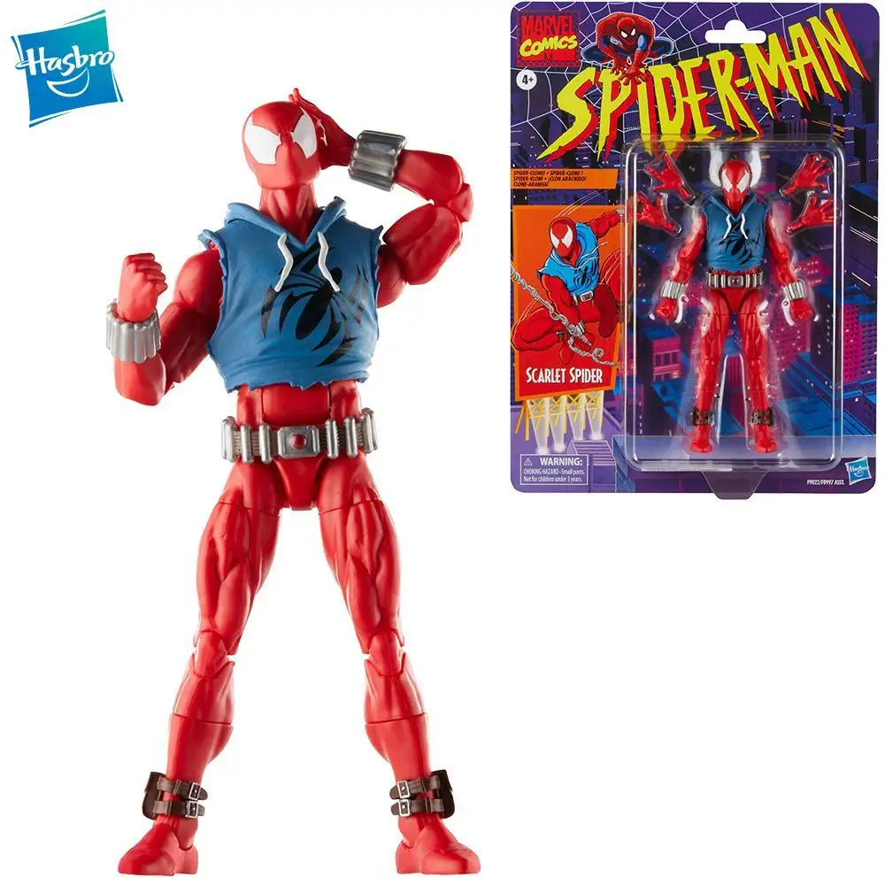 

Hasbro Marvel Legends Series Amazing Spider-Man Comics Scarlet Spider 6 Inch Action Figures Toy Gift Collectibles New Original