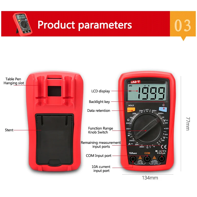 UNI-T ü   LCD ÷ ׽Ʈ   ׷ Ƽ, UT33A + UT33B + UT33C + UT33D +   CAT II 600V