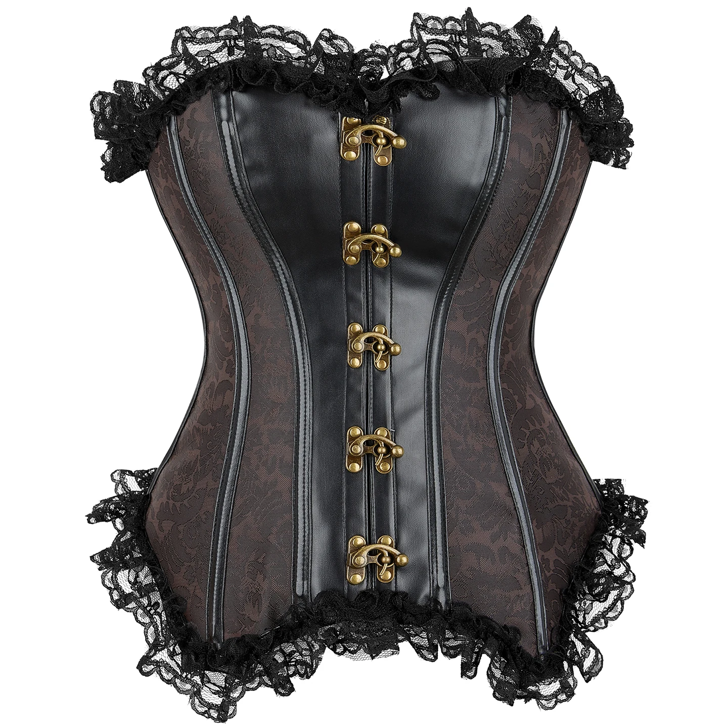 Steampunk Corset Top Sexy Bustiers and Corsets Overbust Corselet
