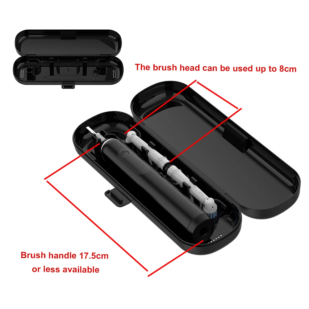 EVA Hard Case for Oral-B/Philips Electric Power Rechargeable Toothbrush Snap-On Design Travel Protective Carrying Storage Bag toothbrush holder toothbrush covers toothbrush case toothbrush storage box