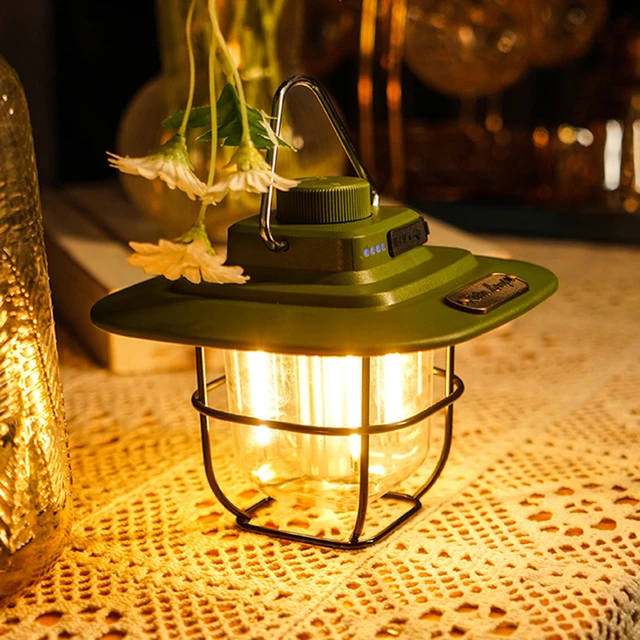 Vintage LED Camping Light Built in Battery Portable Waterproof Emergency  Lantern High Power Outages Indoor Outdoor Flashlight - AliExpress