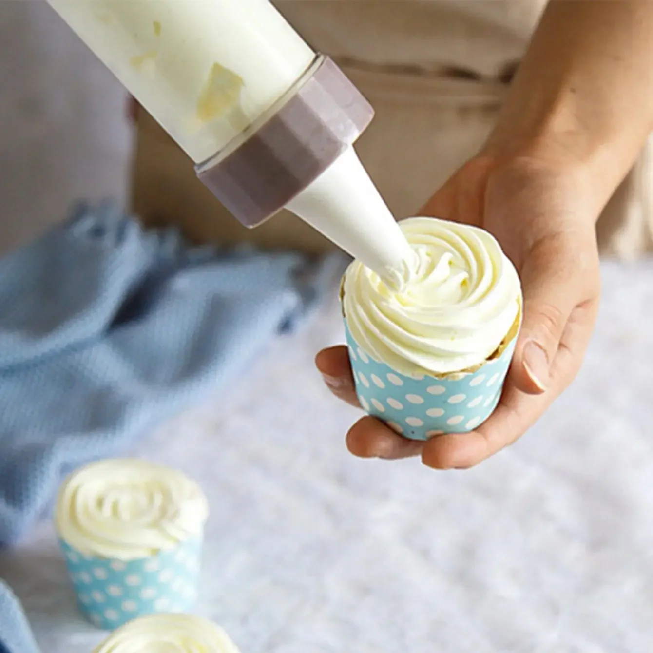 Cake Cream Decorating Gun Set Cookie Biscuit Pastry Syringe Stainless Steel Nozzle Squeezer Extruder Baking Tools 1pc cake decorating tip set,baking supplies,cake icing nozzles,baking nozzle set,cake decorating nozzle set