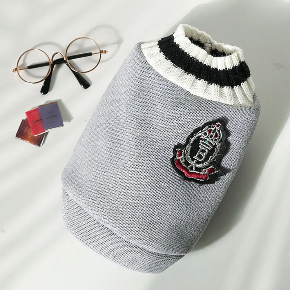 Small Dog Pullover Sweater Pet Clothes Soft Warm Cat Dog Sweater Shirt Winter Puppy for Bulldog Dachshund Pug Yorkie